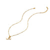Wholesale Necklace Freshwater Pearl Cross Chain Handmade Minimalist Marine Style