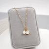 Wholesale Necklace Freshwater Pearl Cross Chain Handmade Minimalist Marine Style
