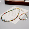 Wholesale Necklace Freshwater Pearl Crystal Beaded Geometric Handmade Retro Design For Women