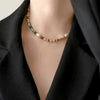 Wholesale Necklace Freshwater Pearl Crystal Beaded Geometric Handmade Retro Design For Women