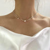 Wholesale Necklace Freshwater Pearl Minimalist Rice Droplet Shape 925 Silver For Girls