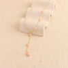Wholesale Necklace Freshwater Pearl Minimalist Rice Droplet Shape 925 Silver For Girls
