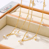Wholesale Necklace Freshwater Pearl 316L Stainless Steel Geometric Electroplated For Women