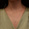 Wholesale Necklace Geometric Design Circle Zircon Inlaid Copper O Chain Women's