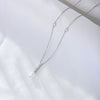Wholesale Necklace Geometric Tassel Pearl S925 Sterling Silver Zircon