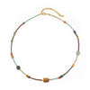 Wholesale Necklace Handmade Natural Stone Czech Beads Stainless Steel Geometric Style