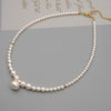 Wholesale Necklace Imitation Pearl Alloy Cross Chain Geometric Retro Handmade For Women