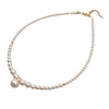 Wholesale Necklace Imitation Pearl Alloy Cross Chain Geometric Retro Handmade For Women