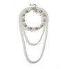 Wholesale Necklace Imitation Pearl Ball Bead Chain Geometric Exaggerated Electroplating For Women