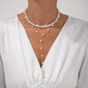Wholesale Necklace Imitation Pearl Geometric Handmade Clavicle Chain Set