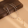 Wholesale Necklace Imitation Pearl Geometric Handmade Clavicle Chain Set