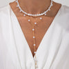 Wholesale Necklace Imitation Pearl Geometric Handmade Clavicle Chain Set