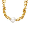 Wholesale Necklace Imitation Pearl Goldplated Geometric Simple Design For Women