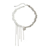 Wholesale Necklace Imitation Pearl Iron Chain Claw Chain Alloy Geometric Style Electroplating Women