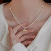 Wholesale Necklace Imitation Pearl Mermaid Fishtail Beaded Alloy Electroplating For Women