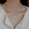Wholesale Necklace Imitation Pearl Mermaid Fishtail Beaded Alloy Electroplating For Women