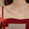 Wholesale Necklace Imitation Pearl Retro Geometric Handmade Women's
