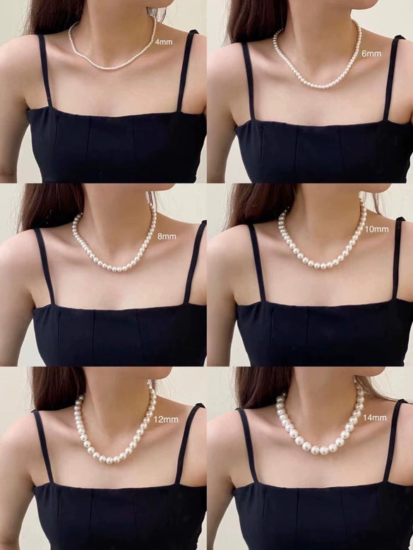 Wholesale Necklace Imitation Pearl Simple Geometric Clavicle Chain