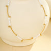Wholesale Necklace Imitation Pearl Stainless Steel Geometric Electroplating Women's
