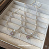 Wholesale Necklace Imitation Pearl Zircon Love Bow Set With Pearls Clavicle Chain For Women