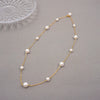 Wholesale Necklace Imitation Pearls Geometric Cross Chain Manual Design