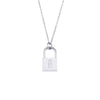 Wholesale Necklace Jewelry Stainless Steel And Titanium Steel Ancient English Letter Lock Pendant Electroplated For Women
