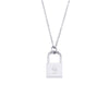 Wholesale Necklace Jewelry Stainless Steel And Titanium Steel Ancient English Letter Lock Pendant Electroplated For Women