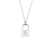 Wholesale Necklace Jewelry Stainless Steel And Titanium Steel Ancient English Letter Lock Pendant Electroplated For Women