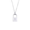 Wholesale Necklace Jewelry Stainless Steel And Titanium Steel Ancient English Letter Lock Pendant Electroplated For Women