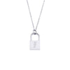 Wholesale Necklace Jewelry Stainless Steel And Titanium Steel Ancient English Letter Lock Pendant Electroplated For Women