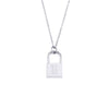 Wholesale Necklace Jewelry Stainless Steel And Titanium Steel Ancient English Letter Lock Pendant Electroplated For Women