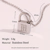 Wholesale Necklace Jewelry Stainless Steel And Titanium Steel Ancient English Letter Lock Pendant Electroplated For Women