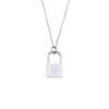 Wholesale Necklace Jewelry Stainless Steel And Titanium Steel Ancient English Letter Lock Pendant Electroplated For Women