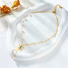 Wholesale Necklace Metal Steel Tassel Pearl Pendant Retro Style Animal Design Electroplated