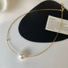 Wholesale Necklace Mixed Material Pearl Geometric Style Electroplating Women's