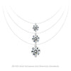Wholesale Necklace Moissanite 925 Sterling Silver Geometric Set With Diamonds Fishing Line Chain Women's Simple Style