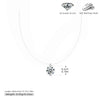 Wholesale Necklace Moissanite 925 Sterling Silver Geometric Set With Diamonds Fishing Line Chain Women's Simple Style