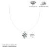 Wholesale Necklace Moissanite 925 Sterling Silver Geometric Set With Diamonds Fishing Line Chain Women's Simple Style