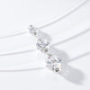 Wholesale Necklace Moissanite 925 Sterling Silver Geometric Set With Diamonds Fishing Line Chain Women's Simple Style