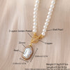 Wholesale Necklace Natural Pearl Copper Geometric Electroplating For Women