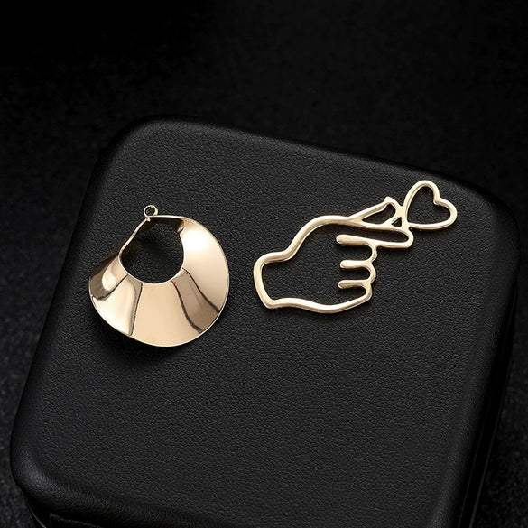 Wholesale Necklace Pendant Accessories Copper 14K Gold Plated Heart Shaped Simple Style