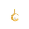 Wholesale Necklace Pendant Alloy Light Luxury Geometric 24K Gold Electroplated Imitation Pearl Design