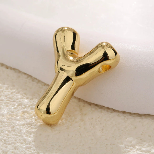 Wholesale Necklace Pendant Copper Gold Plated With Letter Pattern