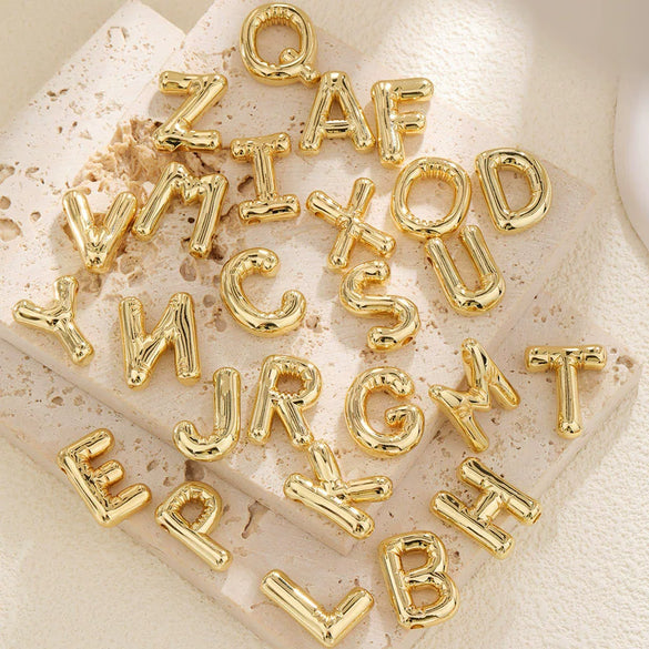 Wholesale Necklace Pendant Copper Gold Plated With Letter Pattern