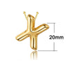 Wholesale Necklace Pendant Copper Gold Plated With Letter Pattern