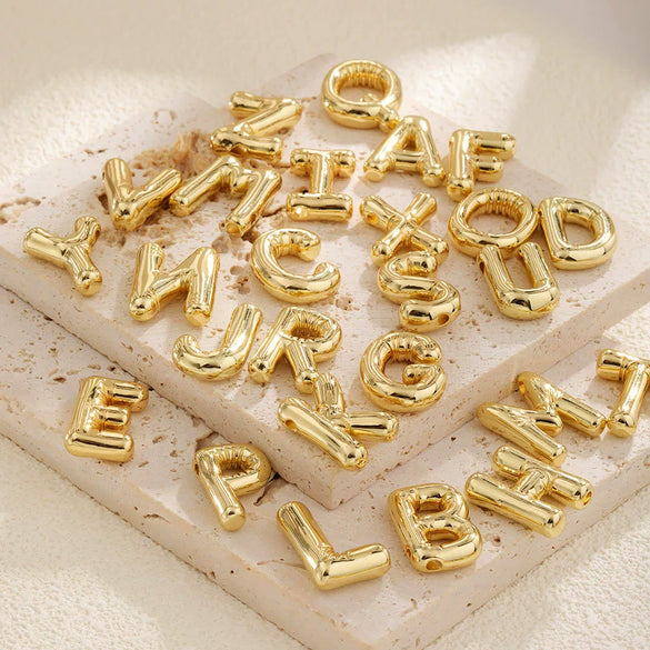 Wholesale Necklace Pendant Copper Gold Plated With Letter Pattern