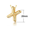 Wholesale Necklace Pendant Copper Gold Plated With Letter Pattern
