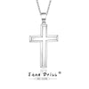 Wholesale Necklace Pendant Silver 925 Sterling Simple Glossy Cross Electroplated Box Chain