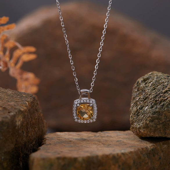 Wholesale Necklace Pendant 925 Sterling Silver Set With Gems Cross Chain