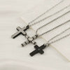 Wholesale Necklace Pendant 316L Stainless Steel 316L Stainless Steel Geometric Hiphop Style Electroplated Unisex
